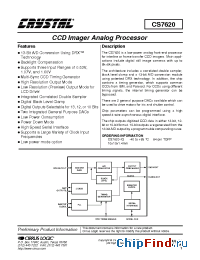 Datasheet CS7620-IQ manufacturer Cirrus