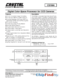 Datasheet CS7666-KQ manufacturer Cirrus