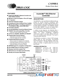 Datasheet CS8900A manufacturer Cirrus