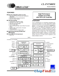 Datasheet PS7500FE manufacturer Cirrus