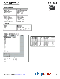 Datasheet CS11024.3 manufacturer CIT