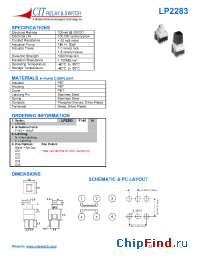 Datasheet LP2283F140LC03 manufacturer CIT