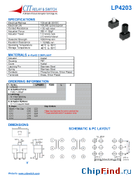 Datasheet LP4203F260LYC17 manufacturer CIT