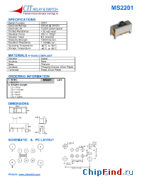 Datasheet MS2201L12 manufacturer CIT