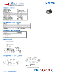 Datasheet MS2208L6 manufacturer CIT