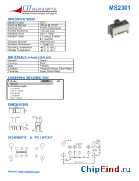 Datasheet MS2301L3 manufacturer CIT