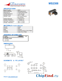 Datasheet MS2308L4 manufacturer CIT
