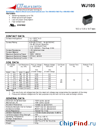 Datasheet WJ1051AC103VDC.20 manufacturer CIT