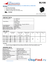Datasheet WJ1061B12VDC.36 manufacturer CIT