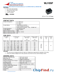 Datasheet WJ109F1A1012VDC.36 manufacturer CIT