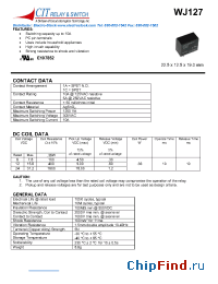 Datasheet WJ1271AC6VDC manufacturer CIT