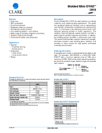 Datasheet CM10-2285 manufacturer Clare