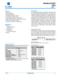 Datasheet CM15-2024 manufacturer Clare