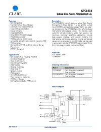 Datasheet CPC5604A manufacturer Clare