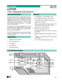 Datasheet LXT325 manufacturer Clare