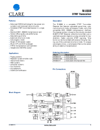 Datasheet M-8888 manufacturer Clare