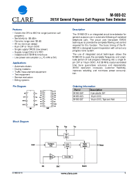 Datasheet M-980-02S manufacturer Clare