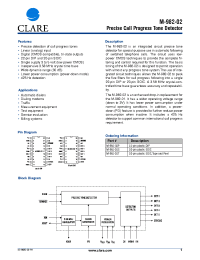 Datasheet M-982-02P manufacturer Clare