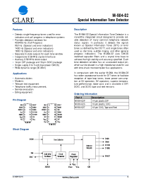 Datasheet M-984-02 manufacturer Clare