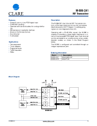 Datasheet M-986-2A1 manufacturer Clare