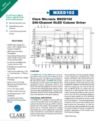 Datasheet MXED102-10 manufacturer Clare