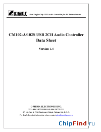 Datasheet CM102S manufacturer C-Media