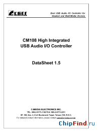 Datasheet CM108 manufacturer C-Media