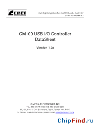 Datasheet CM109 manufacturer C-Media