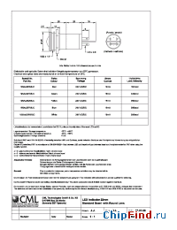 Datasheet 195AX351MUC manufacturer CML