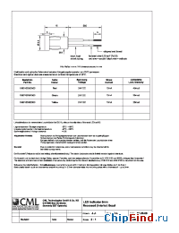 Datasheet 198010035X500 manufacturer CML