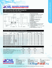 Datasheet CMD17-21VYC/TR8 manufacturer CML
