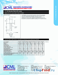 Datasheet CMD5054A-1 manufacturer CML