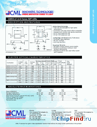 Datasheet CMD93-21VYC/TR8 manufacturer CML