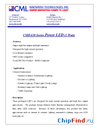 Datasheet CMDA30 manufacturer CML
