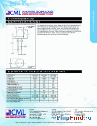 Datasheet HLMP3950 manufacturer CML