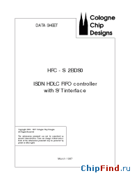 Datasheet HFC-S manufacturer Cologne