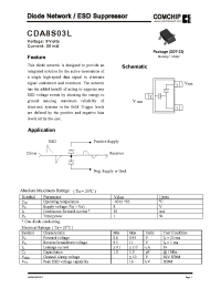 Datasheet CDA8S03L manufacturer Comchip