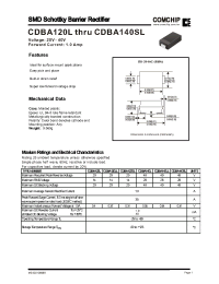 Datasheet CDBA120SL manufacturer Comchip