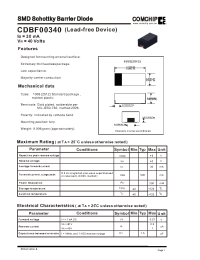 Datasheet CDBF00340 manufacturer Comchip