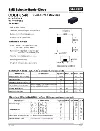Datasheet CDBF0540 manufacturer Comchip