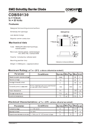 Datasheet CDBS0130 manufacturer Comchip