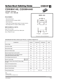 Datasheet CDSW4148 manufacturer Comchip