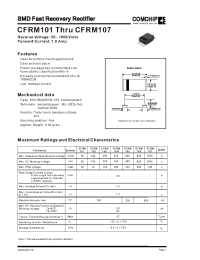 Datasheet CFRM101 manufacturer Comchip