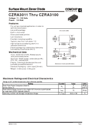 Datasheet CZRA3056 manufacturer Comchip