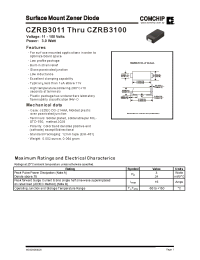 Datasheet CZRB3056 manufacturer Comchip