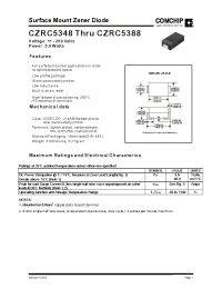 Datasheet CZRC5348 manufacturer Comchip