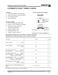 Datasheet CZRM27C150P manufacturer Comchip