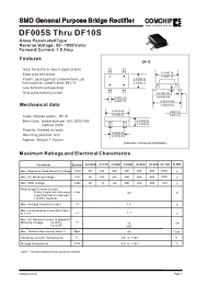 Datasheet DF005S manufacturer Comchip