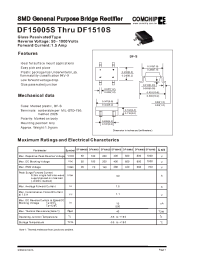 Datasheet DF1502S manufacturer Comchip