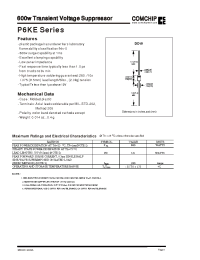 Datasheet P6KE110A manufacturer Comchip